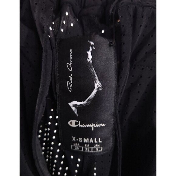 Rick Owens x Champion Embroidered Mesh Track Pants XS 2 New Co-lab Pentagram - Picture 12 of 14